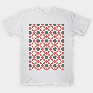 Stellar Geometry: Dynamic Starry Pattern T-Shirt